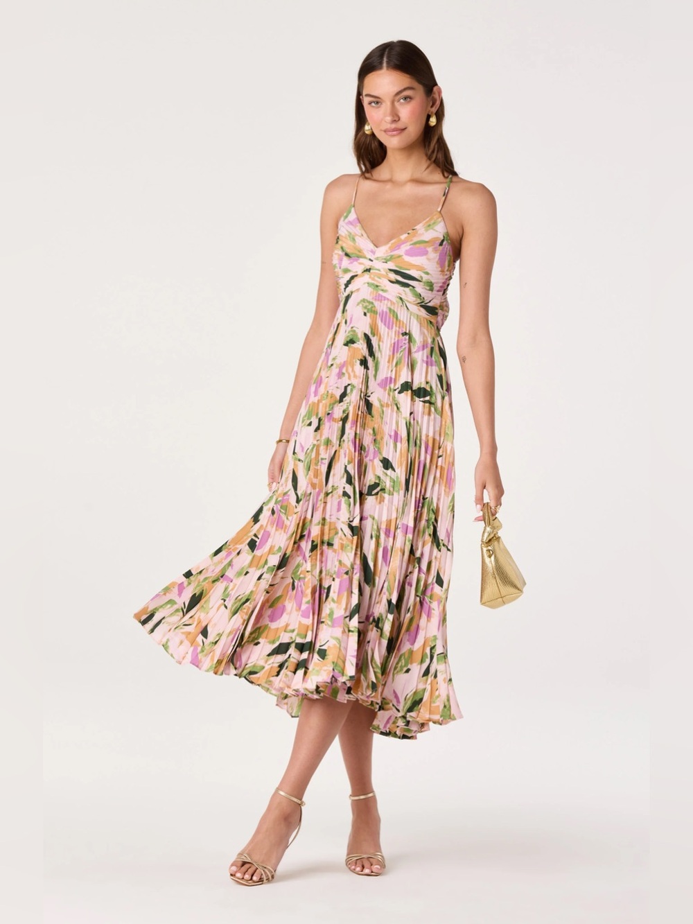 Astr The Label Blythe Floral Midi Dress